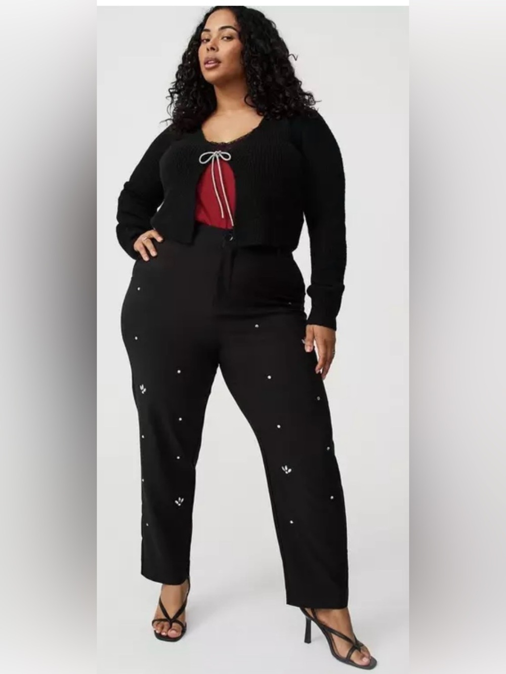 Torrid Studio Modern Straight Embellished High Rise Pants 20 Short NWT